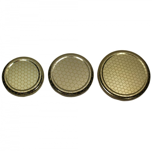 Deckel TO-63 gold PVCNI Kaltabfüllung, für ölhaltige und Bio-Produkte geeignet